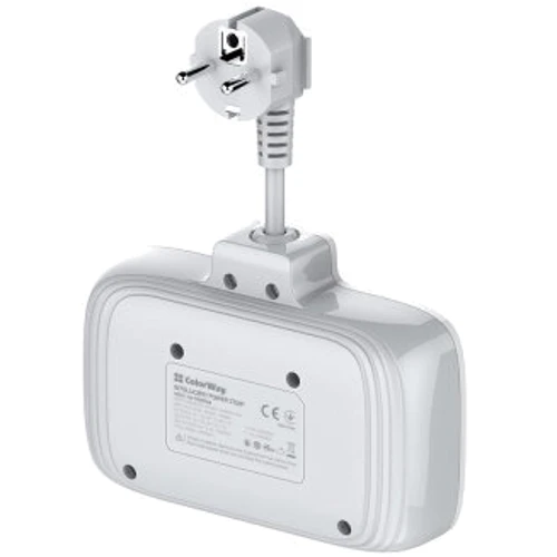 Сетевой фильтр ColorWay CW-CHE24PDW 2 розетки/4USB (CW-CHE24PDW)