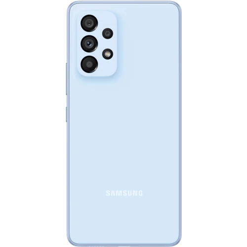 Смартфон Samsung Galaxy A53 5G 8/128GB Blue A536E: Камера 64.0 Mп + 12.0 Mп + 5.0 Mп + 5.0 Mп, Фронтальна камера 32 Мп