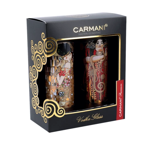 Набор рюмок для шотов 2 шт Carmani Г. Климт Поцелуй и медицина 60 ml (841-3123)