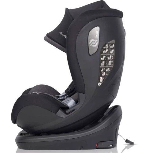 Автокресло EasyGo Convert izofix 0-36 9024-ECis-13 Iron, черный: Регулировка Высоты подголовника, Наклона спинки