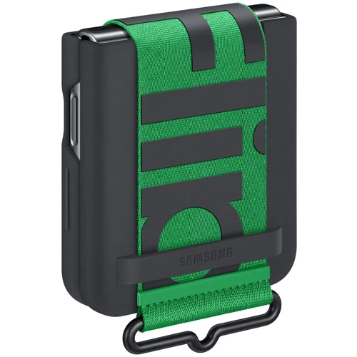 Чехол для телефонов Samsung Silicone with Strap Cover Black (EF-GF721TBEGUA) for Samsung F721 Galaxy Flip 4: Пленка в комплекте нет