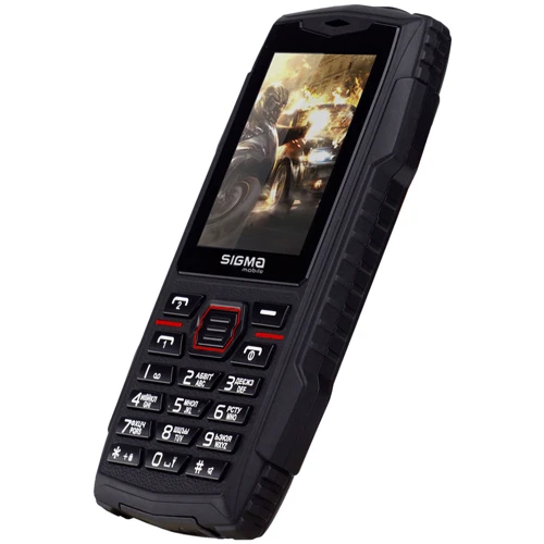 Мобільний телефон Sigma mobile X-treme AZ68 Black-Red (UA UCRF): Дисплей 2.4 TFT (240х320)