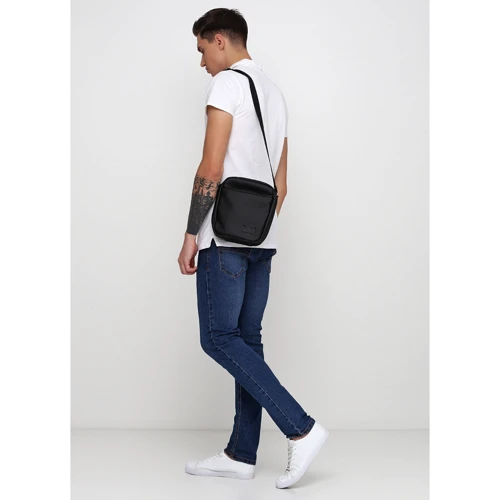 Мужская сумка через плечо Sambag Makros черная (70220001m): Тип Сумки