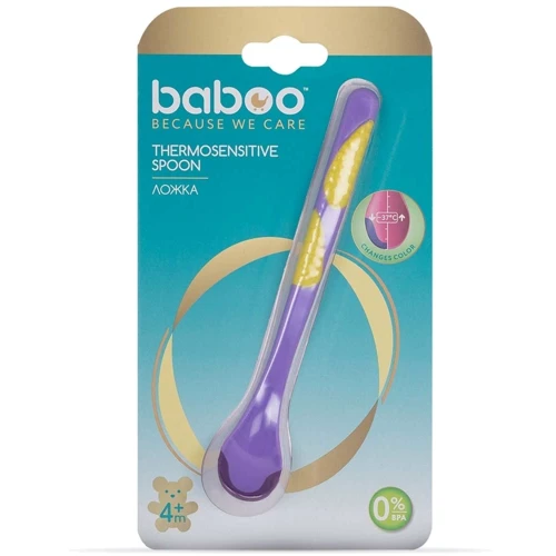 Термочувствительная ложка Baboo 4+ мес фиолетовая (10-028): Тип Ложка