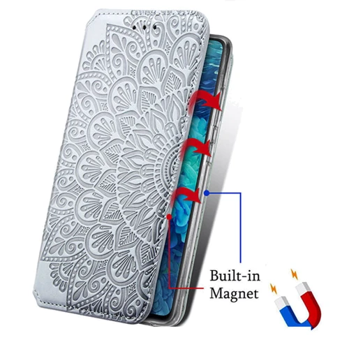 Аксесуар для смартфона Mobile Case Getman Mandala PU Grey for Xiaomi Mi 10T / Mi 10T Pro: Тип чохол книжка