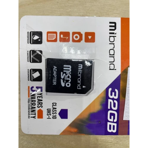 Mibrand 32GB microSDHC class 10 UHS-I (MICDHU1/32GB-A) (Картки пам'яті)(78625033) фото 3