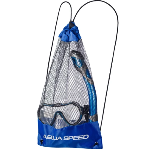 Маска для дайвинга Набор маска и трубка Aqua Speed ​​JAVA + ELBA 8205 синий Уни OSFM (614-11)