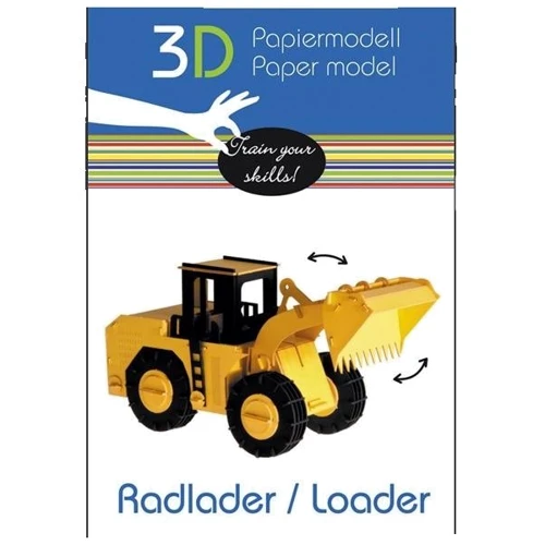Навантажувач Wheel Loader Fridolin 3D модель: Вид наука і техніка