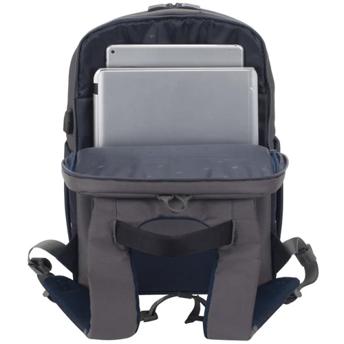 Сумка для ноутбуков RivaCase 17.3" 7777 Steel Blue/Grey фото 7