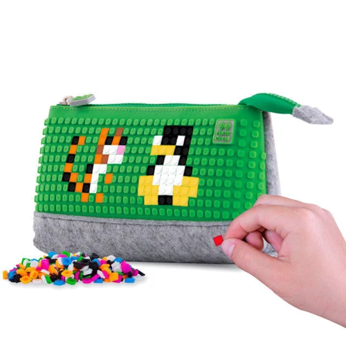 Пенал-косметичка Pixie Crew Crazy Colors зеленый (PXA-01-W07): Материал Силикон
