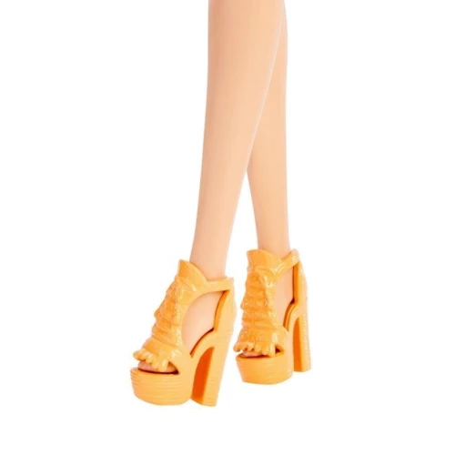 Лялька Mattel Barbie Модниця у сукні з фруктовим принтом: Особливості На шарнирах