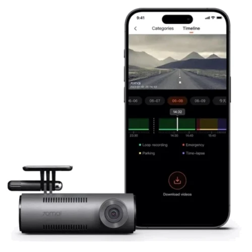 Автомобильный видеорегистратор Xiaomi 70mai Dash Cam M310: Оснащение поддержка WDR, аккумулятор, управление и поддержка Wi-Fi, G-сенсор (датчик удара/движения)