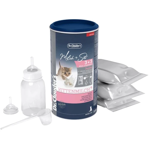 Заменитель материнского молока Dr.Clauder's Pro Life Kitten Milk Plus для котят, кормящих кошек, старых и ослабленных животных с бутылочкой и соской (21705003)