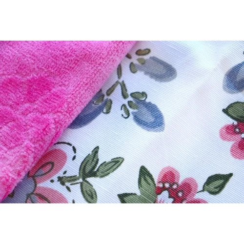 Набор для кухни IzziHome Flowers Фартук + Полотенце махровое 30x50 350 г/м2 Розовый (2200000607737): Материал Махра, Хлопок