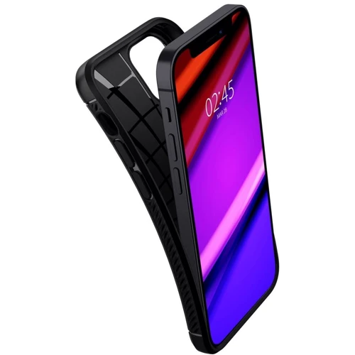 Чехол для iPhone Spigen Rugged Armor Matte Black (ACS01743) for iPhone 12 mini: Материалы силикон