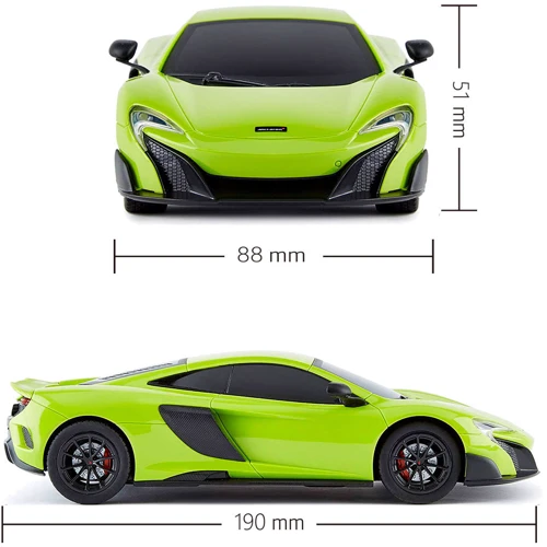 Автомобиль KS Drive на р/у Mclaren 675LT (1:24, 2.4Ghz, зеленый) фото 7