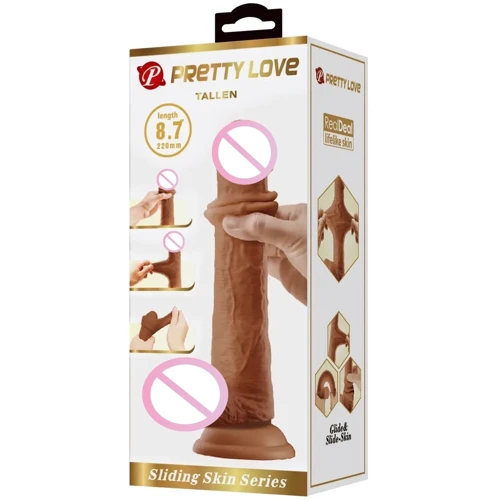 Фаллоимитатор с эффектом скользящей кожи LYBAILE Pretty Love Tallen Sliding Skin 8.7” (BW-008117LP-1)
