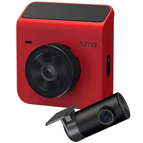 Автомобільний відеореєстратор Xiaomi 70mai Dash Cam A400 Red+Rear Cam RC09 Set