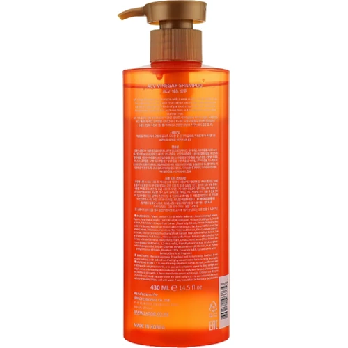 Lador ACV Vinegar Shampoo Шампунь с яблочным уксусом 430 ml: Пол Для женщин