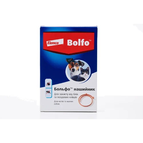 Ошейник Bayer/Elanco Больфо от блох и клещей для кошек и собак 35 см (4007221035220)