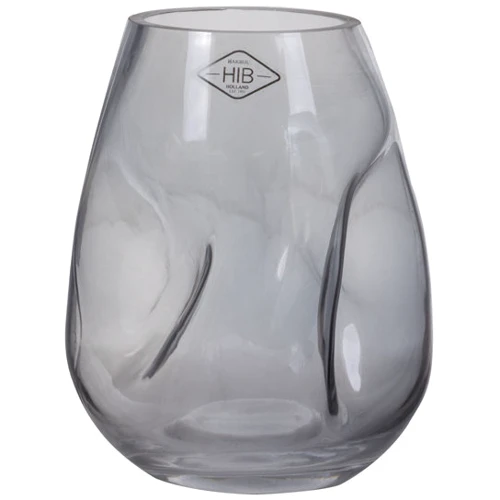 Ваза Lefard Dented grey h19 d13 см (804-117)