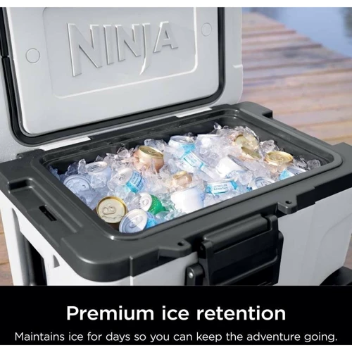 Термобокс Ninja FrostVault 42L Hard Cooler FB245EUWH: Місткість 32 банки со льдом и 64 без него