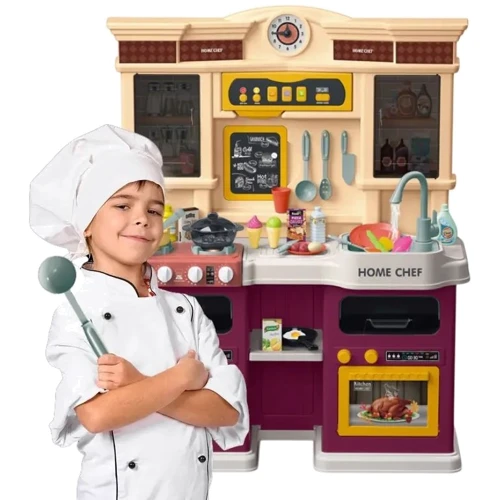 Кухня дитяча: висота 83 см, 85 елементів, звук, світло, парогенератор, подача води, аксесуари (922-135)