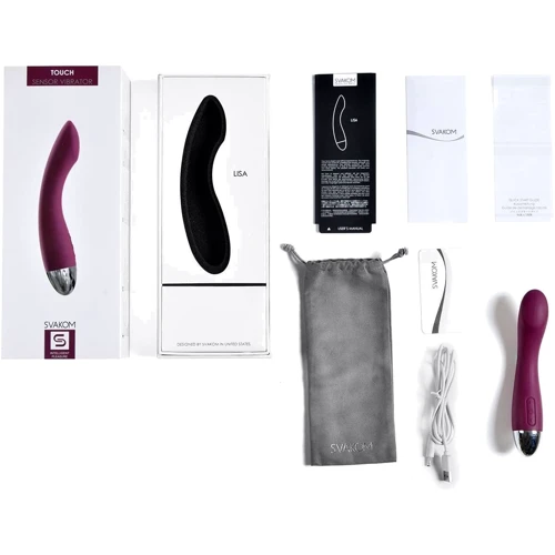 Вибратор для точки G Svakom Lisa Touch Sensor Vibrator с сенсорным датчиком, 17х3 см