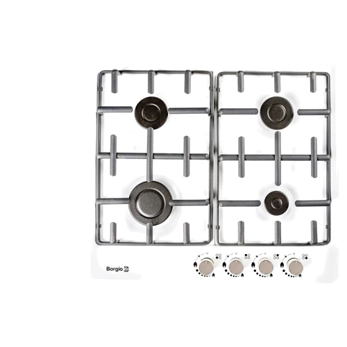 Варильна поверхня газова Borgio 6621 (White Enamelled)