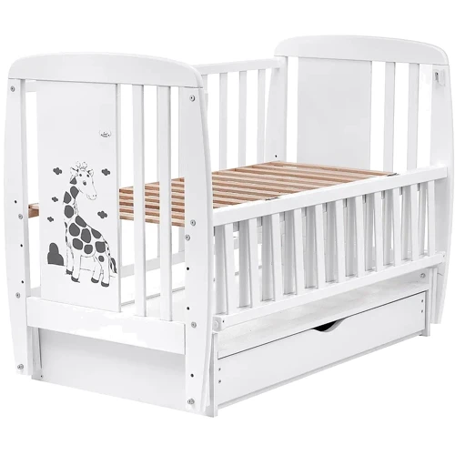 Детская кроватка Babyroom Жирафик маятник DJMYO-3 белый (625289)