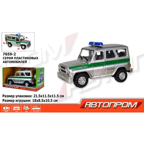 Машина 7659-2 АВТОПРОМ, 1:27, Інкасація, світло, звук: Виробник АВТОПРОМ