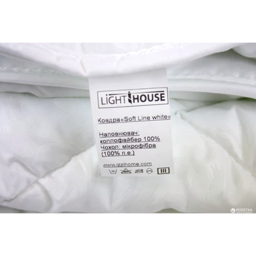Одеяло LightHouse Soft Line 140х210 см white (38338): Наполнитель холлофайбер