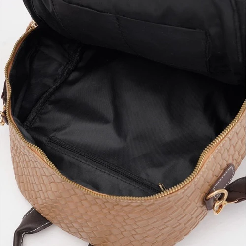 Женский рюкзак Monsen бежевый (C1MM664be-beige): Фактура Под змею, Матовая