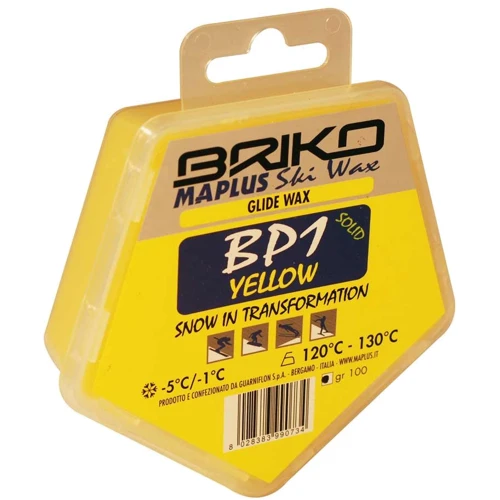 Парафин для беговых лыж MaPlus BP1 YELLOW 100 gr -5/-1 (BMW0804)