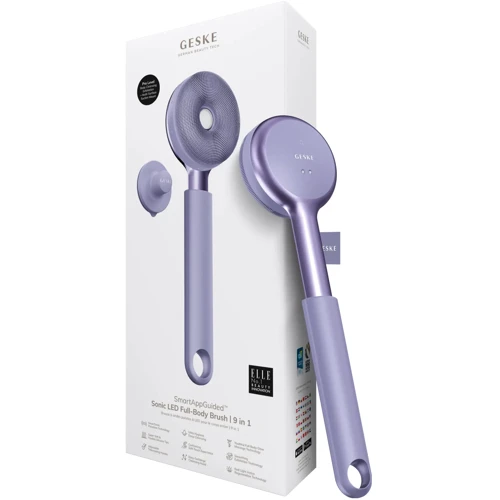 Ультразвукова щітка для тіла GESKE Sonic Full-Body Brush&Intensive Exfoliator 8в1 purple