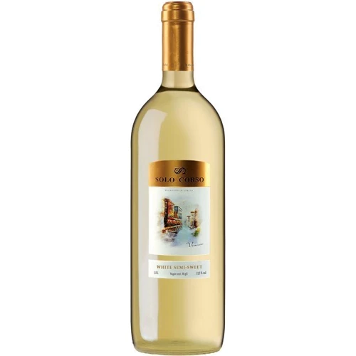 Вино Solo Corso Bianco VDT, біле напівсолодке, 1.5л 11.5% (DIS8011510023627)