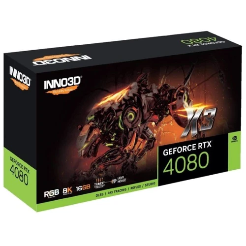 Видеокарта INNO3D GEFORCE RTX 4080 16 GB X3 (N40803-166X-187049N): Тип памяти GDDR6X