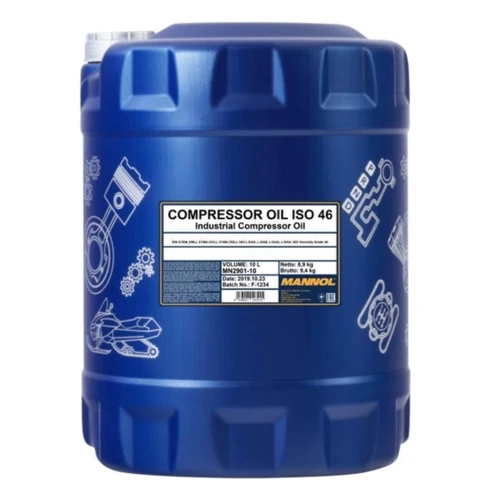 

Компрессорное масло Mannol 2901 Compressor Oil Iso 46, 10л (MN2901-10)