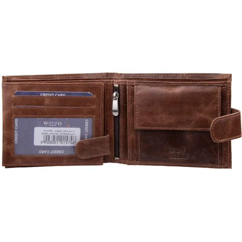 Чоловіче портмоне Buffalo Wild коричневе (DNKN992L-MVTB-brown): Тип Портмоне