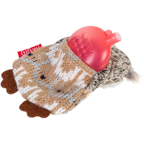 Игрушка для собак Сова с пищалкой GiGwi Plush текстиль 10 см (75036)