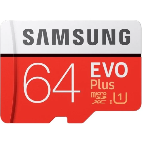 Карта пам'яті Samsung 64GB microSDXC Class 10 UHS-I U1 Evo Plus + adapter (MB-MC64HA/RU)