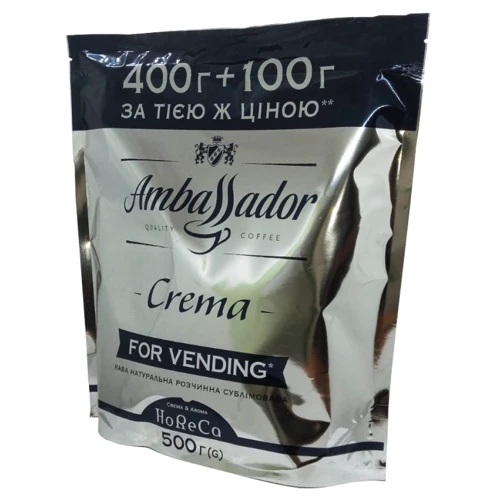 Кофе растворимый для вендинга Ambassador Crema 500 г (8719325020588)