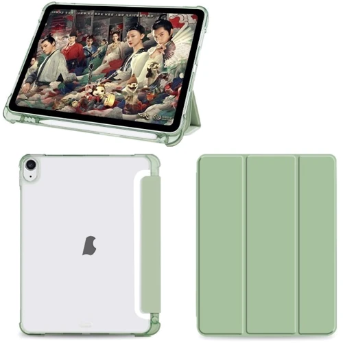 Аксессуар для iPad BeCover Case Book Soft Edge with Pencil mount Green for iPad Air (2020-2025) (711427): Особенности трансформируется в подставку, Стильный внешний вид, Стильный дизайн, Удобно держать в руке, магнитное сцепление, режим автопробуждения/сна
