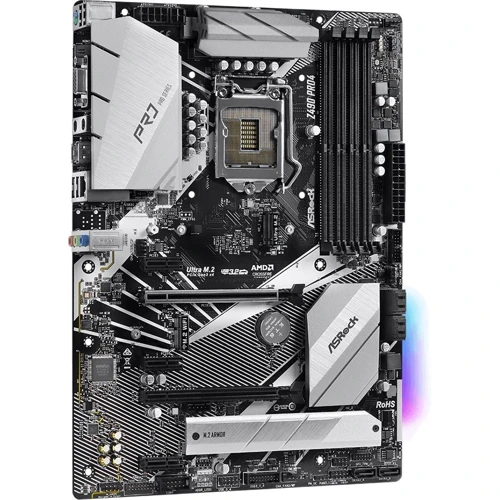 ASRock Z490 Pro4: Додатково Радіатор на VRM, Підтримка UEFI, Підтримка RAID