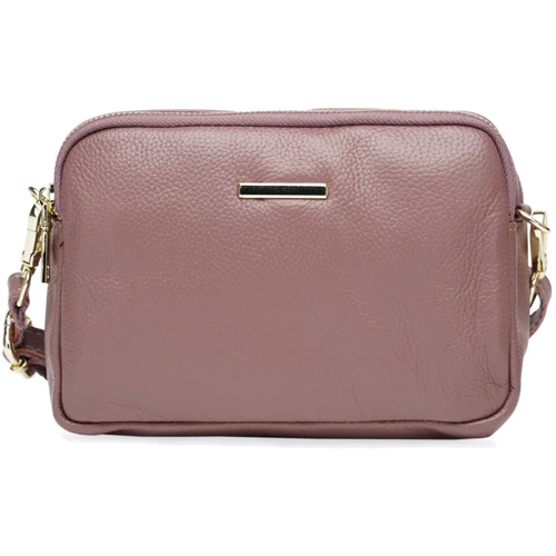 Жіноча сумка крос боді Borsa Leather бежева (K11906-beige)