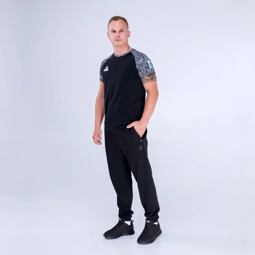 Спортивна футболка Peak FS-UM1904NOK-BLA 64 чорна з принтом: Країна виробник Китай