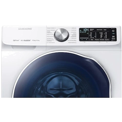 Стиральная машина Samsung WD90N644OAW: Загрузка белья (стирка), кг 9