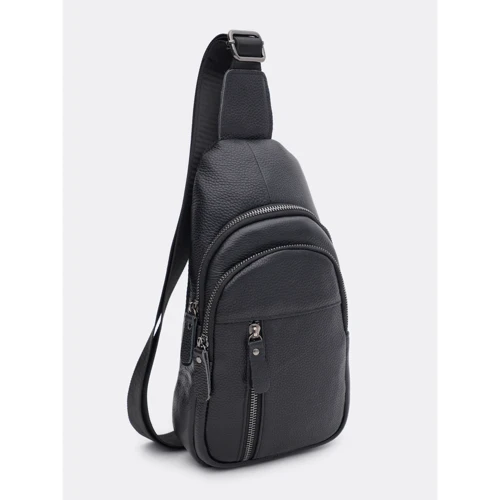 Чоловіча сумка-слінг Keizer чорна (K1612-6bl-black)
