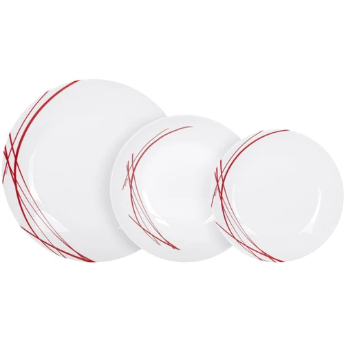 Столовый сервиз ARCOPAL DOMITILLE ROUGE 18 предметов (P3363)