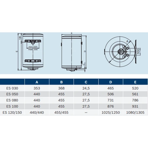 Бойлер Bosch TR 2000 T 150 B: Тип Бойлер электрический накопительный